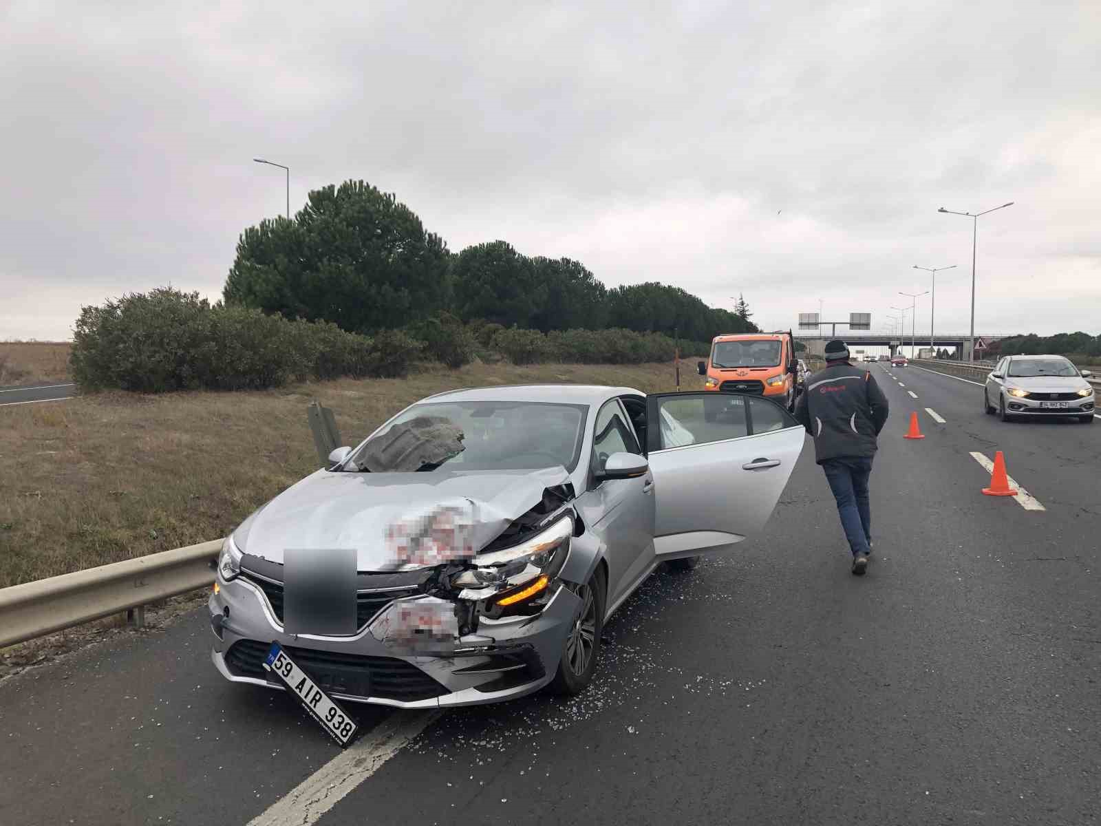 Çorlu’da trafik kazası: 2 yaralı
