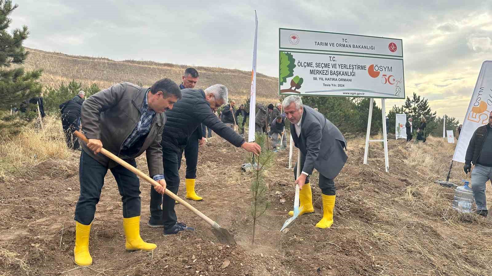 ÖSYM’nin 50’nci yılında, bin 500 fidan toprakla buluştu