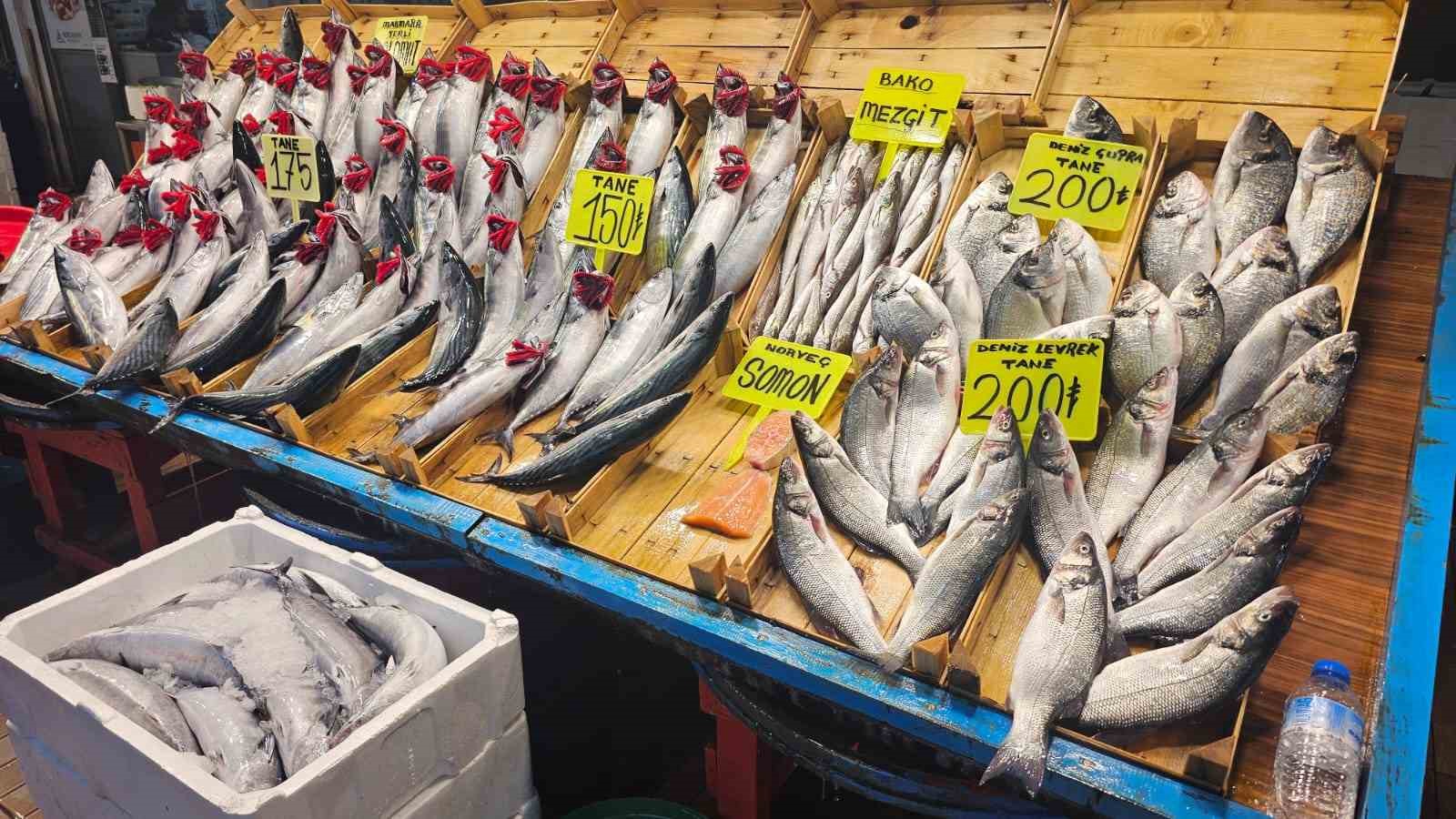 Balık tezgahlarında palamut yerini hamsi, istavrit ve &ccedil;inekopa bırakıyor
