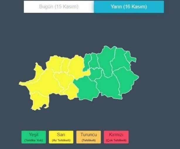 Aydın’da yağışlar gece yarısına kadar sürecek
