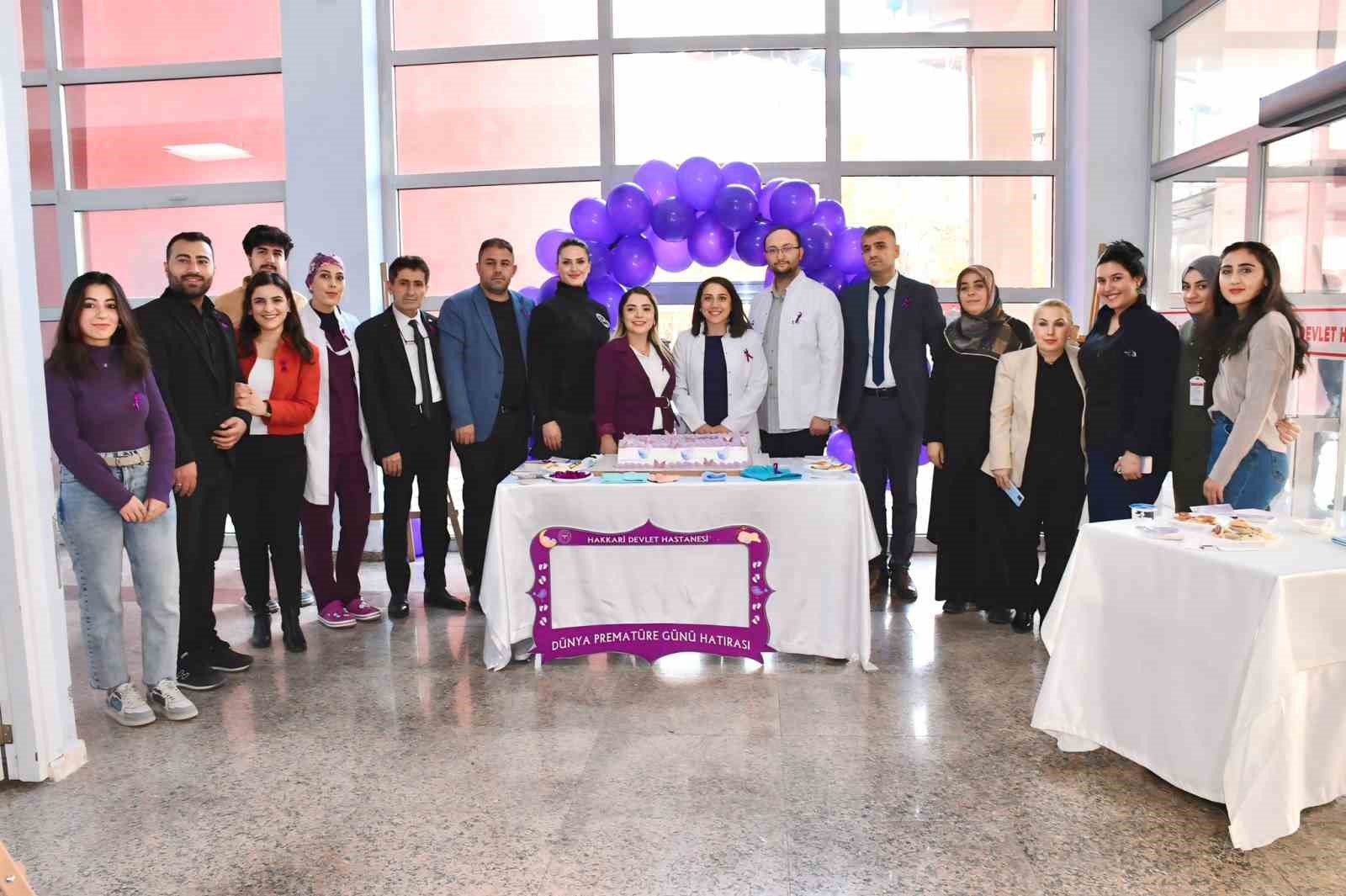 Hakkari&rsquo;de &lsquo;17 Kasım D&uuml;nya Premat&uuml;re G&uuml;n&uuml;&rsquo; etkinliği
