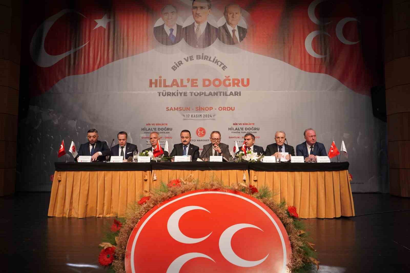 MHP’nin ‘Bir ve Birlikte Hilale Doğru Türkiye Toplantıları’ Samsun’da gerçekleşti
