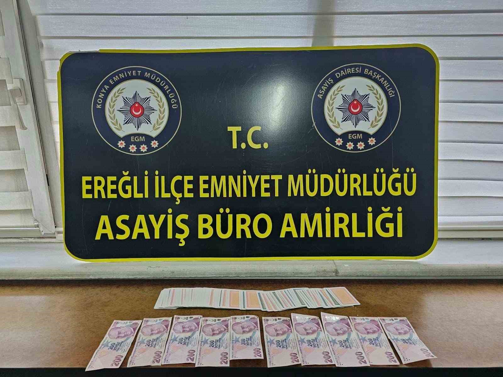 Konya’da kumar operasyonu: 218 bin lira ceza