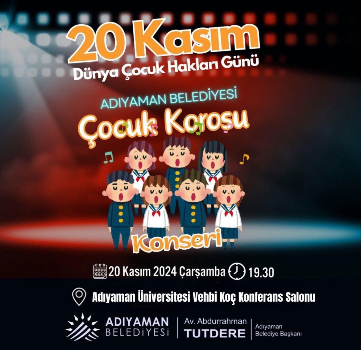 Adıyaman Belediyesi’nden çocuk korosu konseri