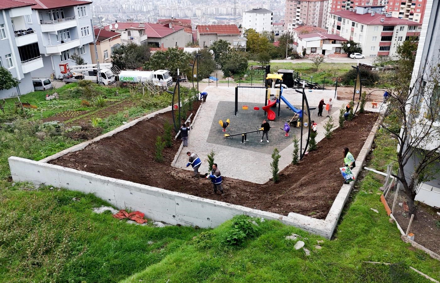 Canik’te çocuklara yeni parklar