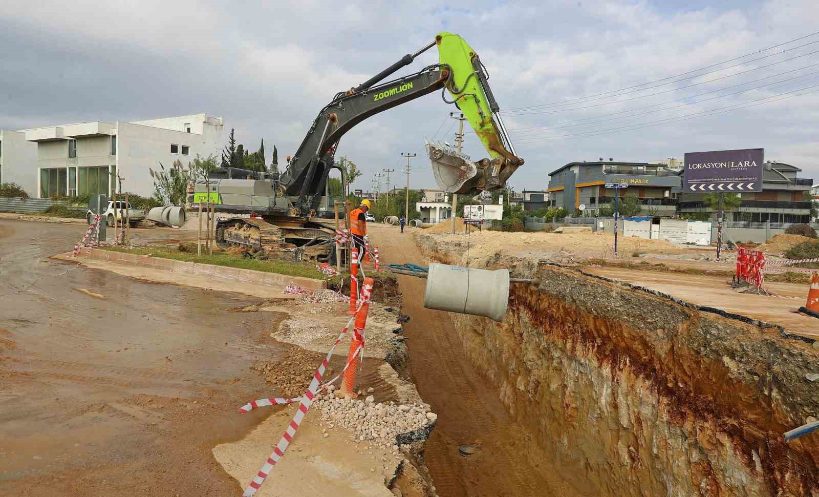 Aksu’da 40 kilometrelik kanalizasyon çalışmasında sona yaklaşıldı