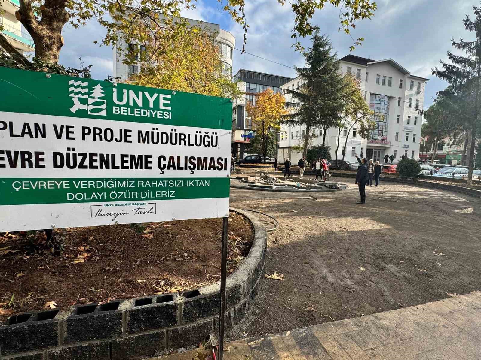 Ünye’de işlevini kaybeden park yenilenecek