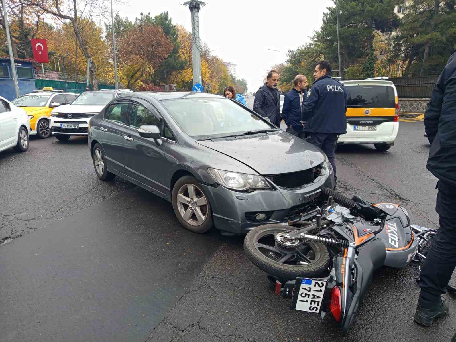 Diyarbakır’da trafik kazası: 1 yaralı
