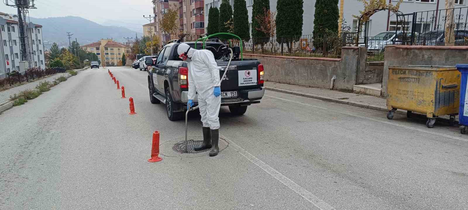 Rögarlarda ilaçlama çalışması yapıldı