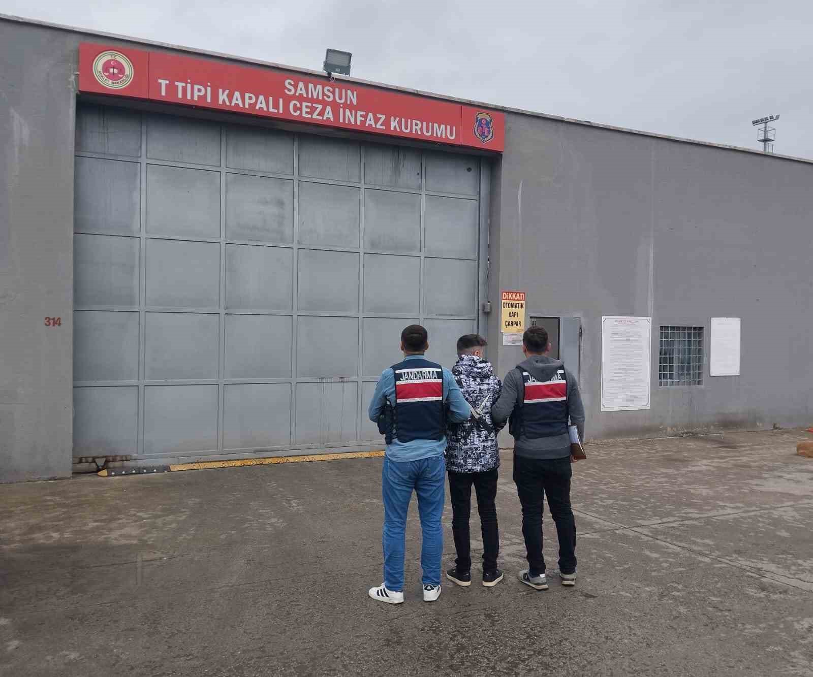 Samsun’da 13 yıl hapis cezası ile aranan hükümlü yakalandı
