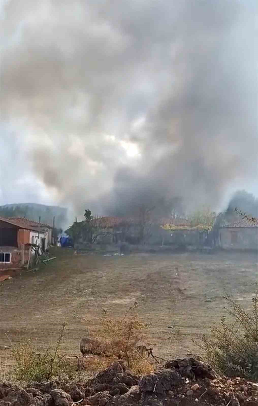 Yerkesik’te ev yangını