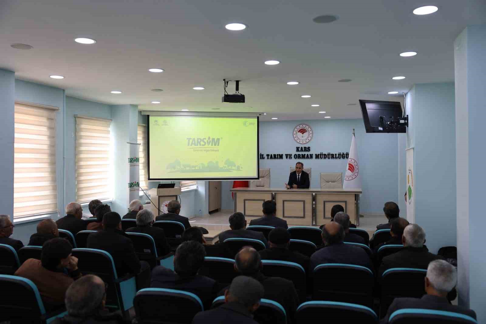 Kars&rsquo;ta &ccedil;ift&ccedil;ilere tarım sigortasının &ouml;nemi anlatıldı
