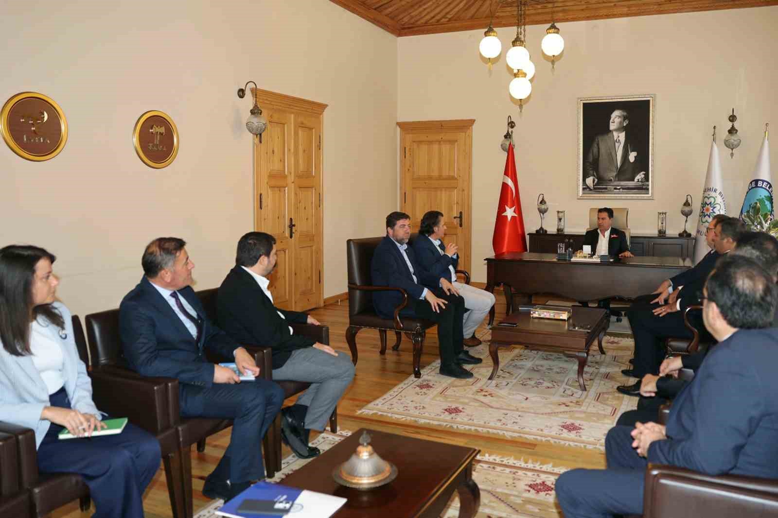 B&uuml;y&uuml;kşehir MUTTAŞ Deniz Hizmetleri A.Ş&rsquo;den Başkan Aras&rsquo;a Ziyaret
