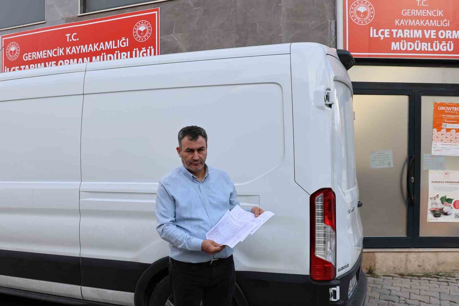 Su&ccedil;lanan işadamı, aracını Tarım M&uuml;d&uuml;rl&uuml;ğ&uuml;&rsquo;ne teslim etti.
