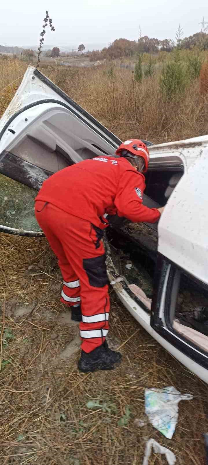 Balıkesir&rsquo;de trafik kazası: 3 yaralı
