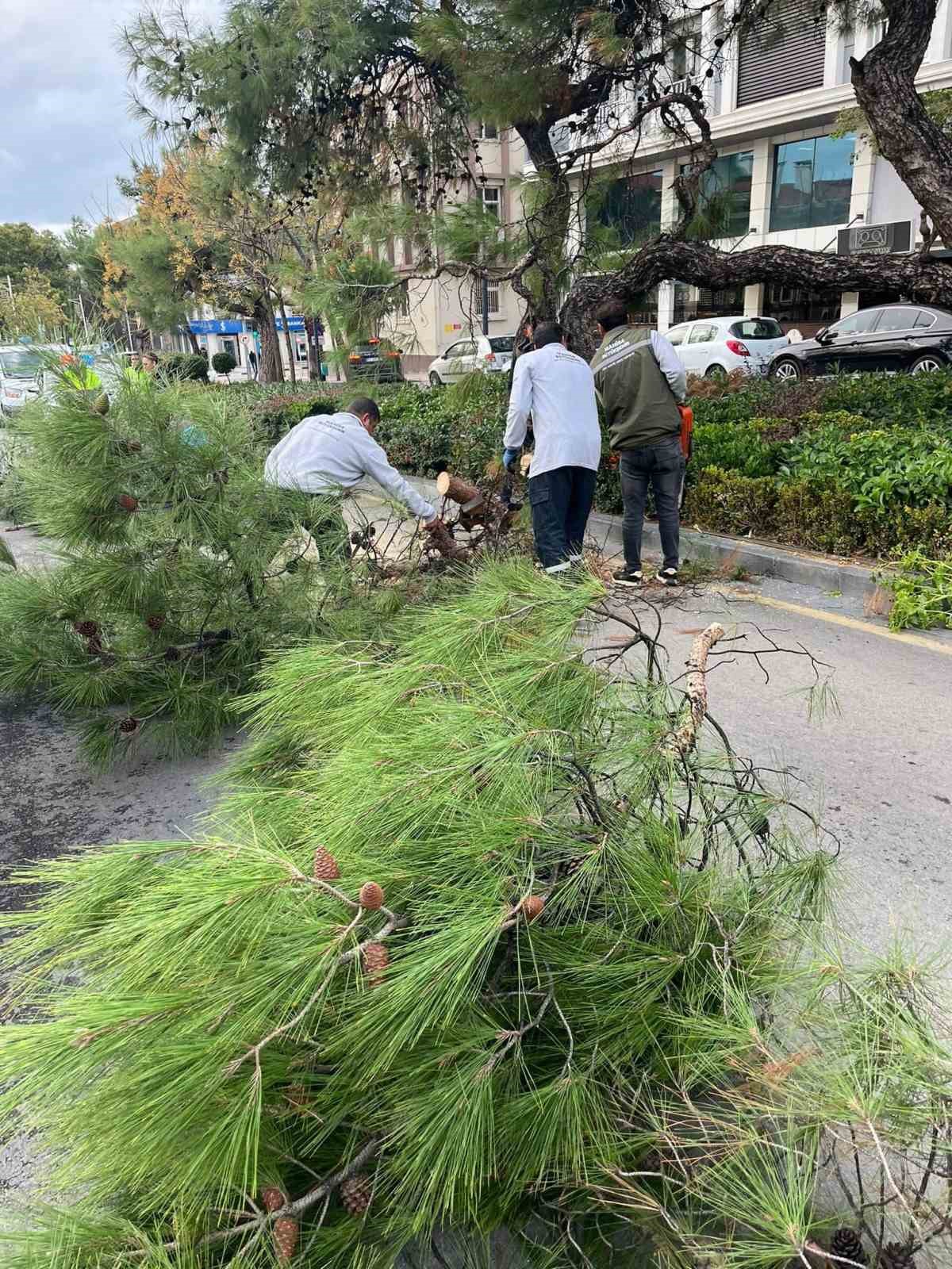 Fırtına ve yağışa karşı büyükşehir ekipleri seferber oldu