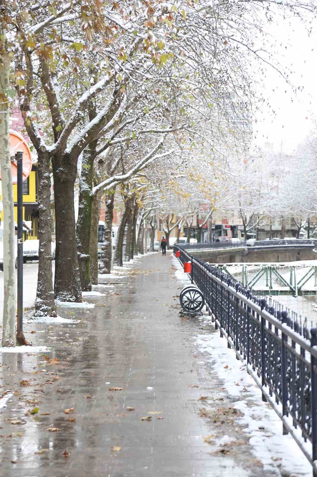 Kastamonu’da mest eden kar manzaraları
