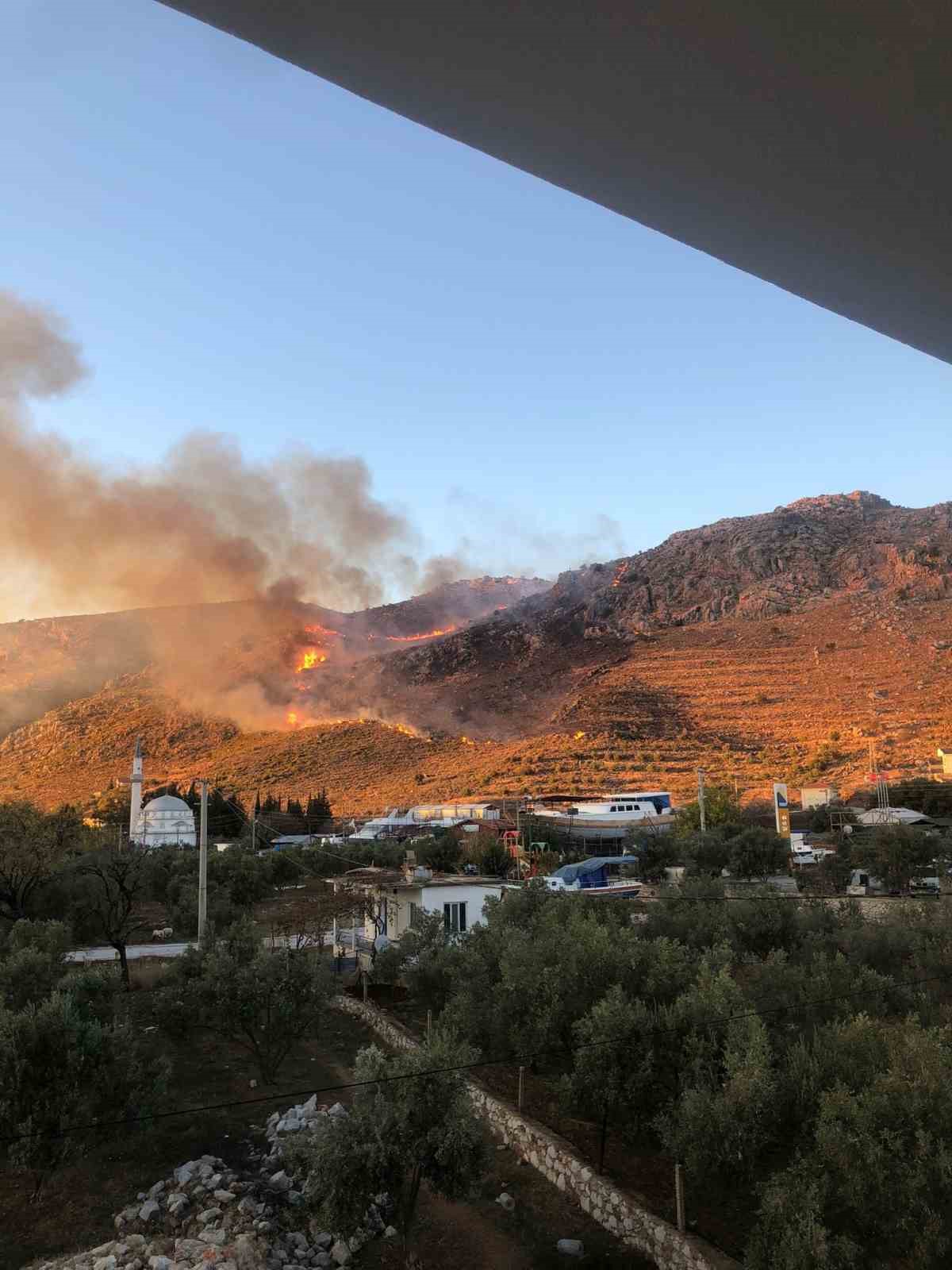 Marmaris’te makilik yangını
