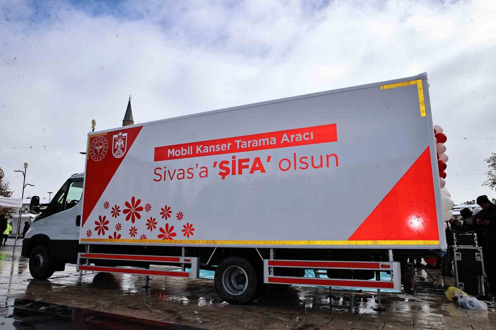 Sivas’ta Mobil Kanser Tarama Aracı hizmete girdi