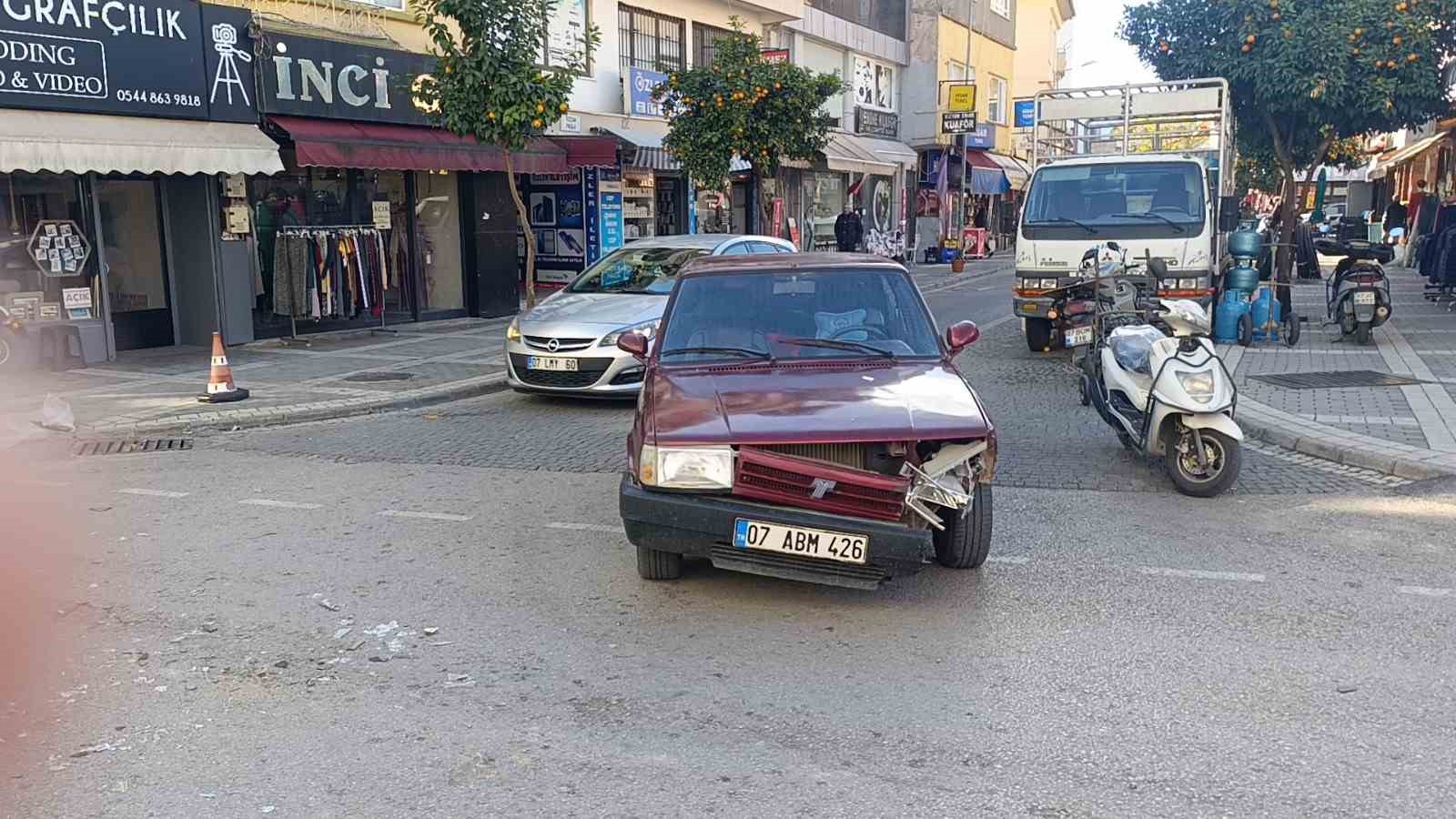 Motosiklet kazasında sürücü yaralandı
