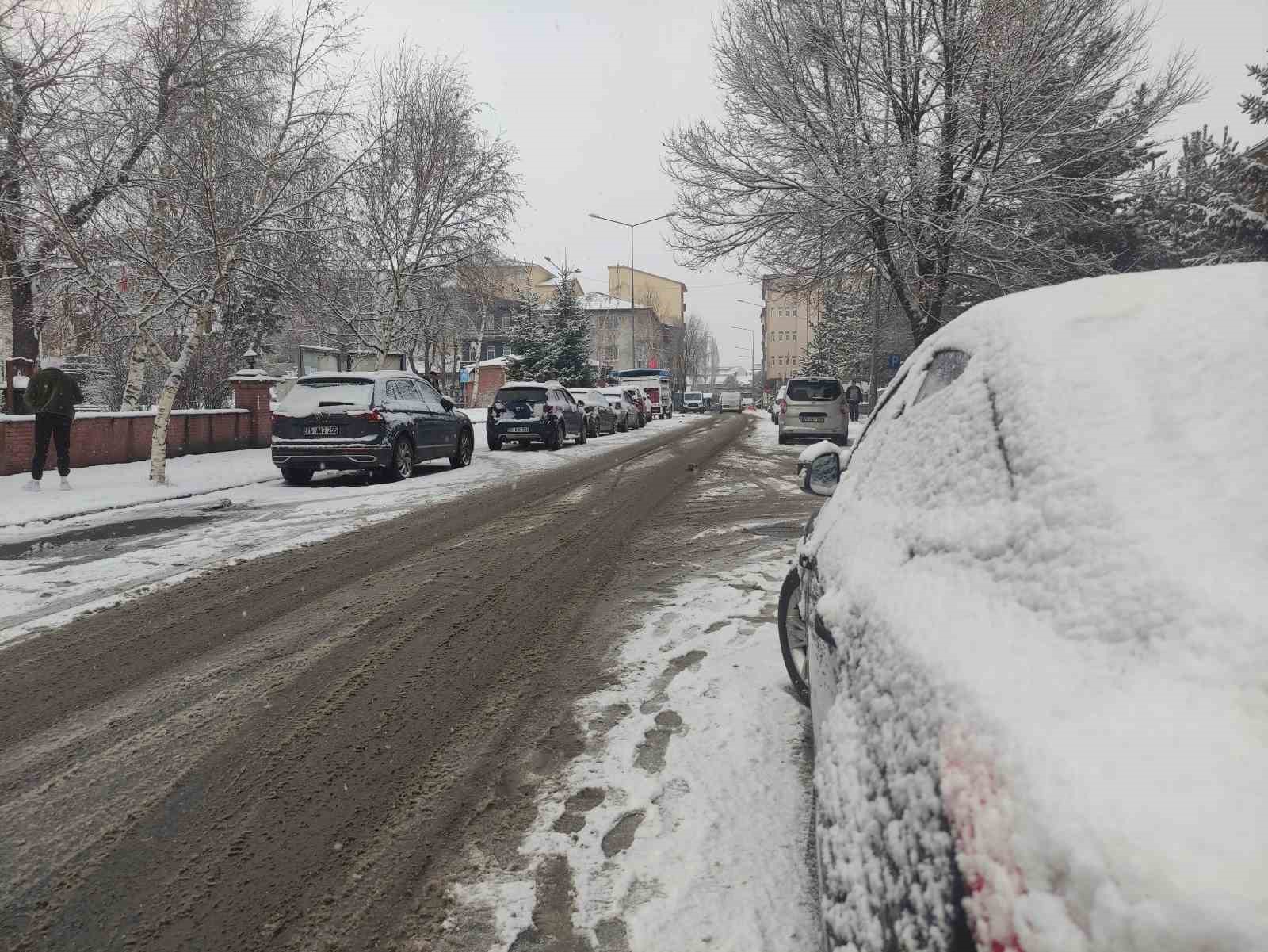 Ardahan’da karla gelen kartpostallık görüntüler
