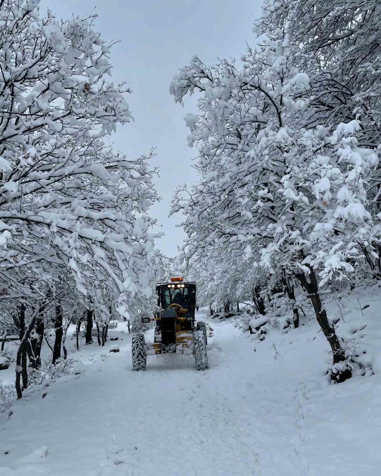 Tunceli’de, karla mücadele çalışmaları sürüyor
