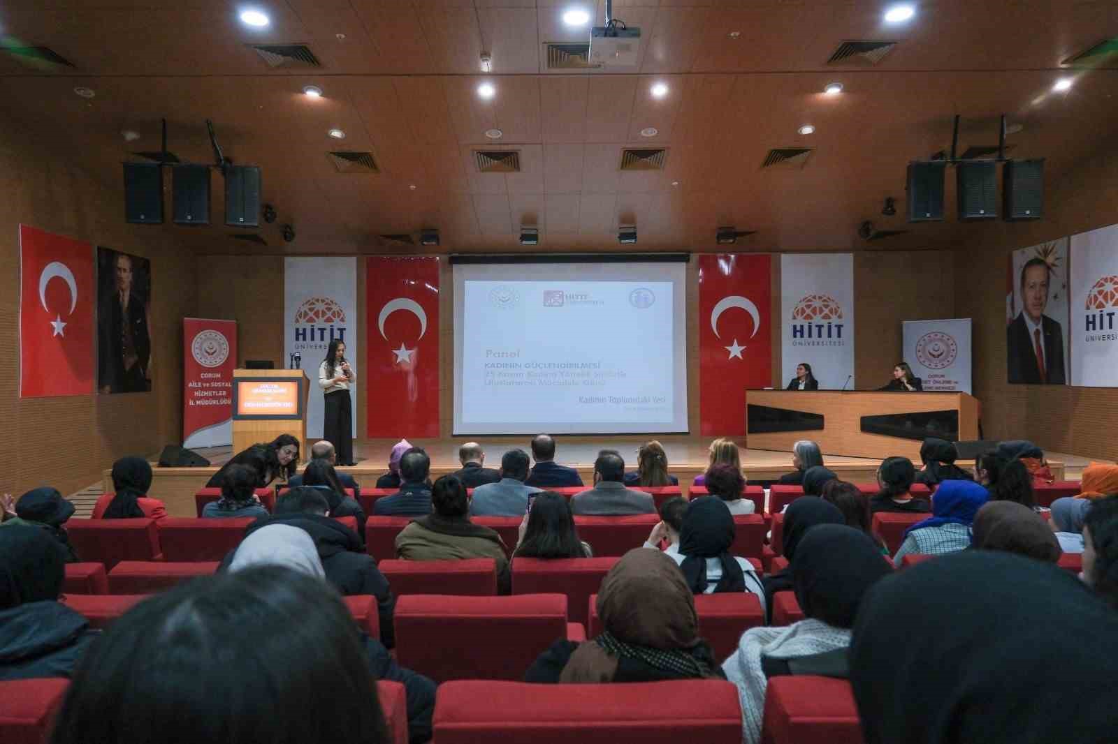 Hitit Üniversitesi’nde “Kadının Güçlendirilmesi” paneli