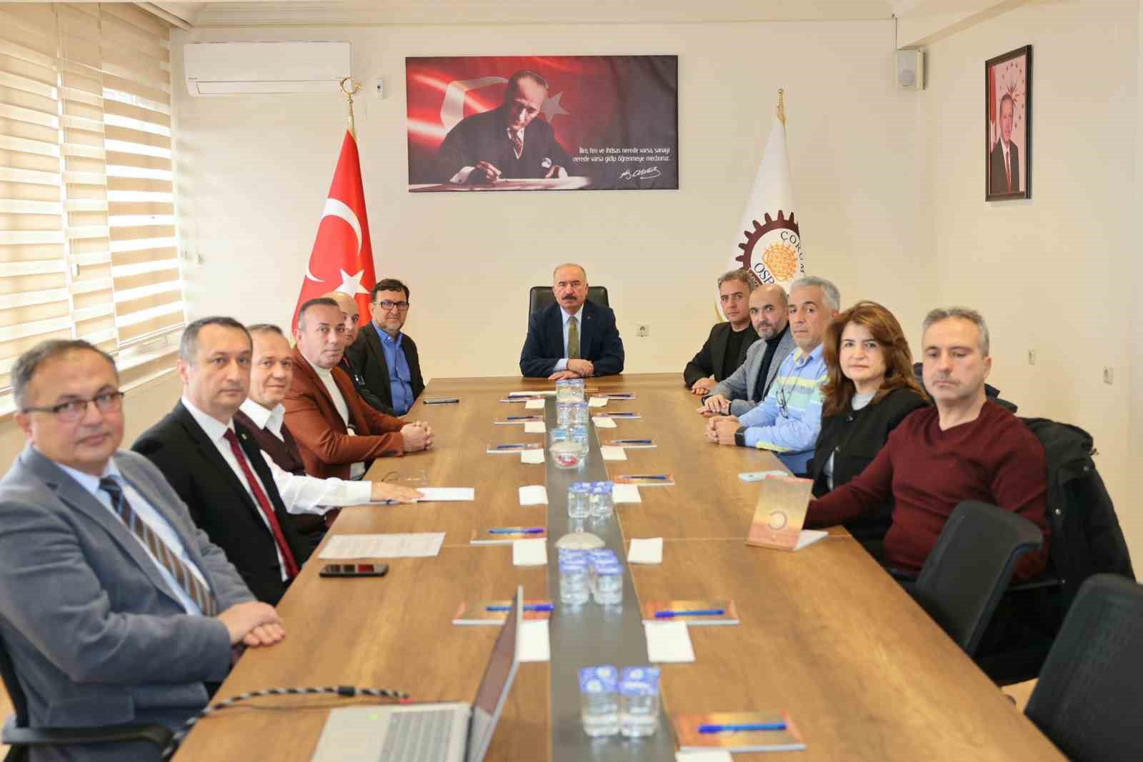 Çorum OSB’de yeni yatırım başvuruları ve ihtiyaçlar konuşuldu