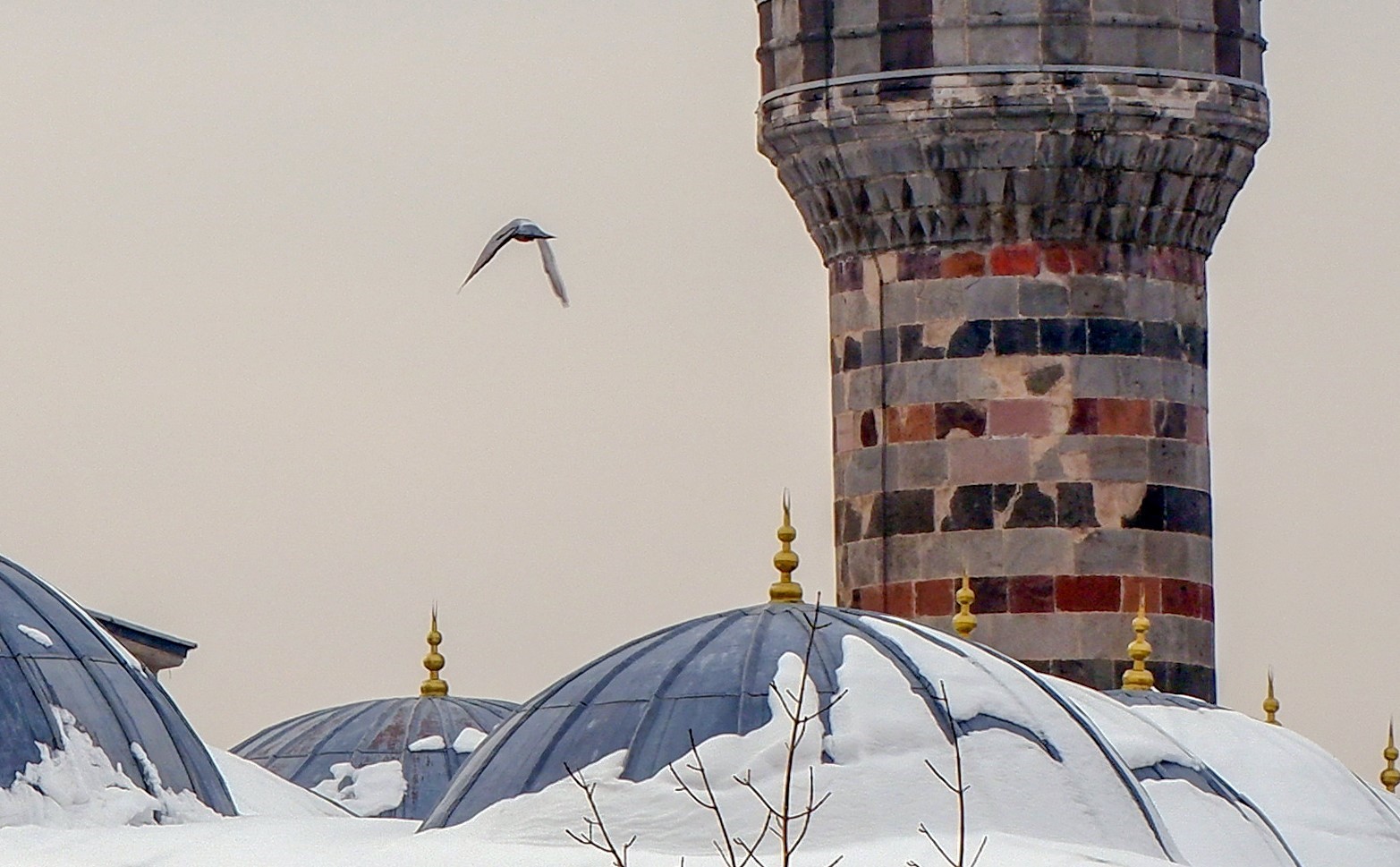 Erzurum’da termometreler -18’i gösterdi
