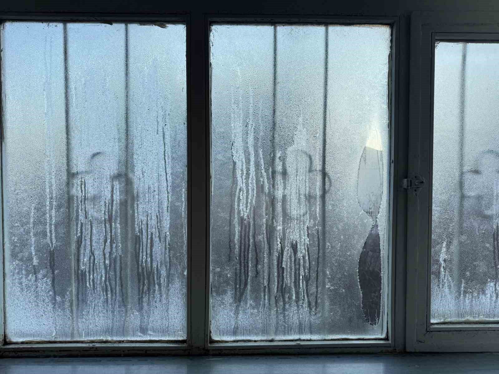 Ağrı’da buz sarkıtları