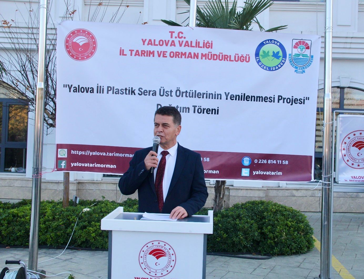Yalova&rsquo;da 167 &ccedil;ift&ccedil;iye 59 ton sera naylonu dağıtıldı

