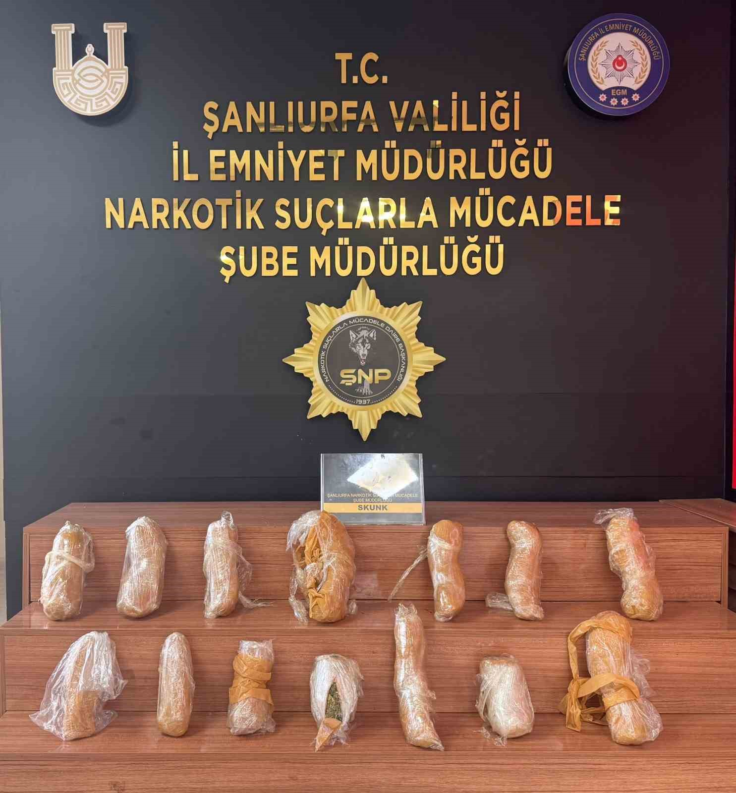 Şanlıurfa’da uyuşturucu operasyonu