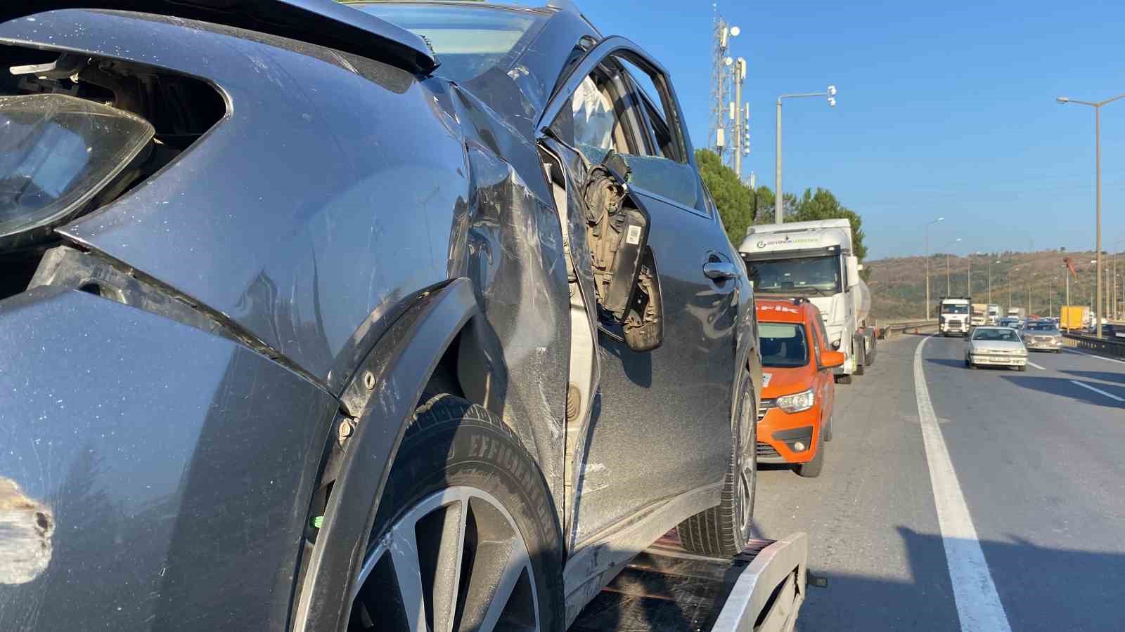 Kimyasal madde yüklü tanker kaza yaptı