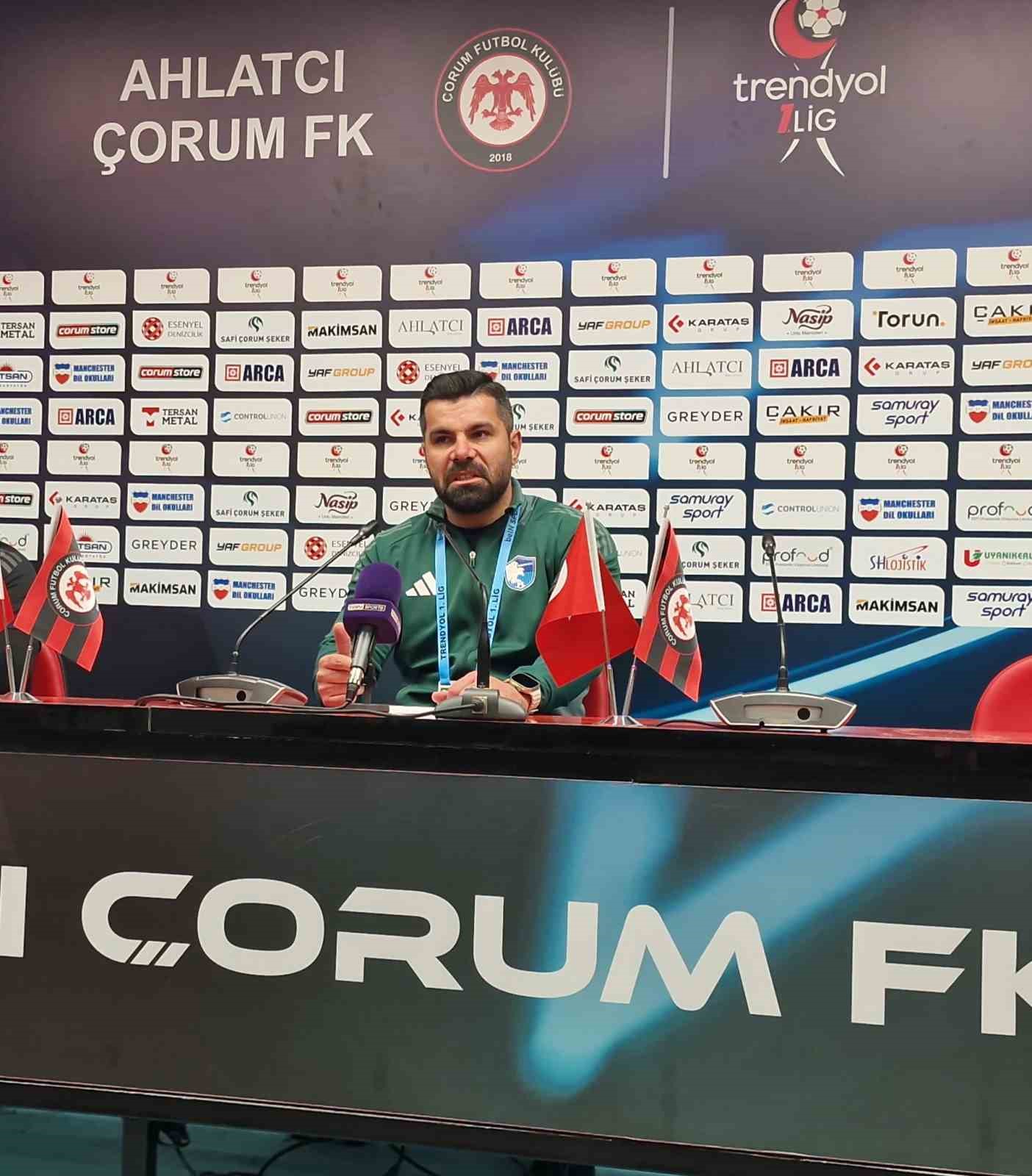 Çorum FK- Erzurumspor FK maçının ardından
