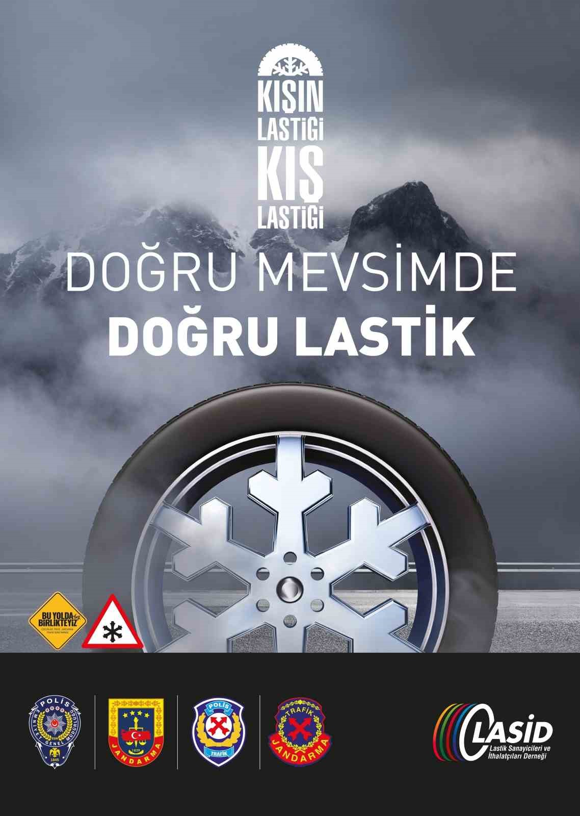 Kırşehir’de kış lastiği zorunluluğu başladı