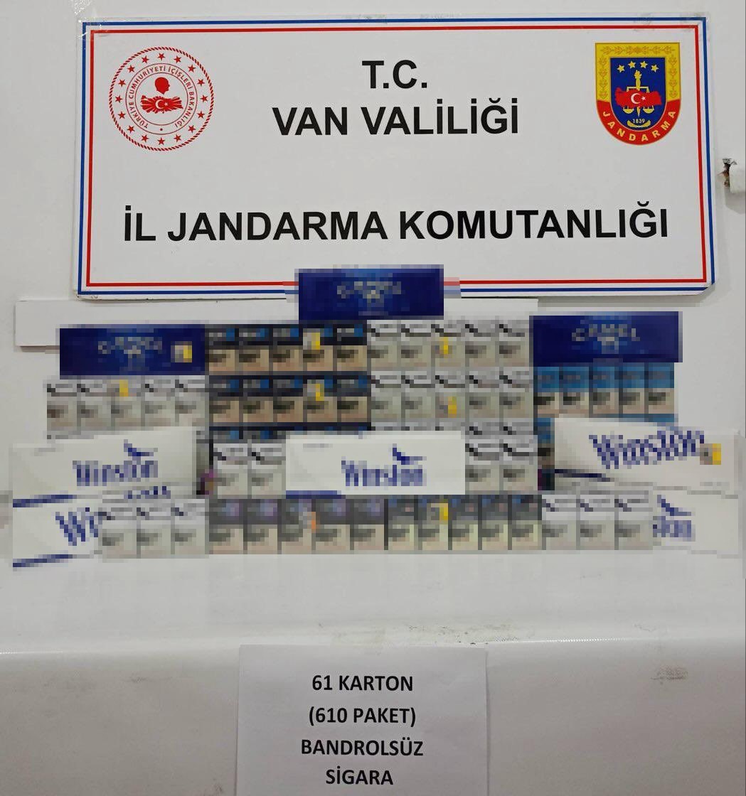 Van’da 610 paket kaçak sigara ele geçirildi