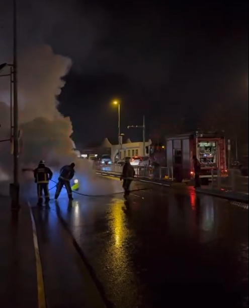 Yalova&rsquo;da taksi alevlere teslim oldu
