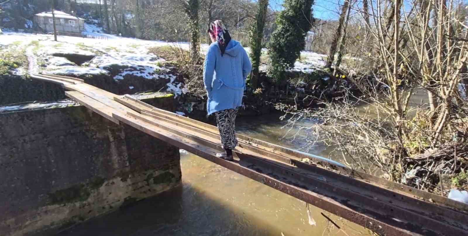 Bartın&rsquo;da k&ouml;yl&uuml;lerin k&ouml;pr&uuml; &ccedil;ilesi
