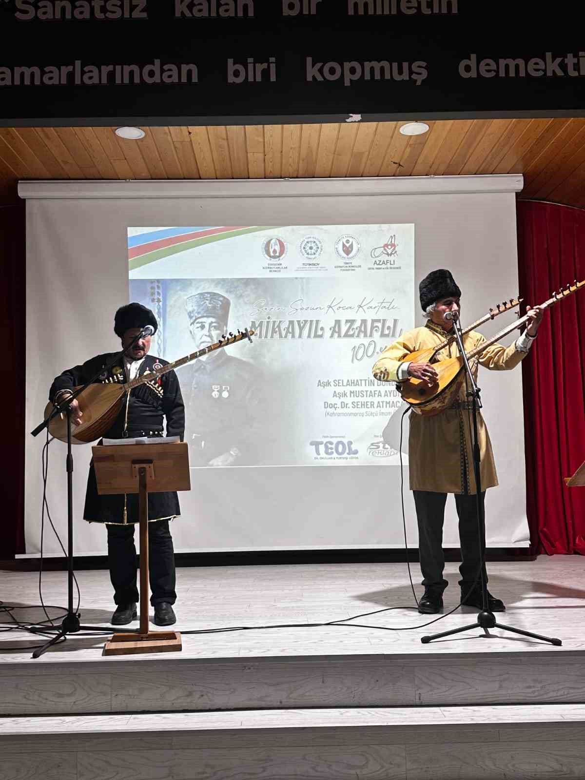 Eskişehir&rsquo;de Aşık Mikayıl Azaflı 100.yılı anma
