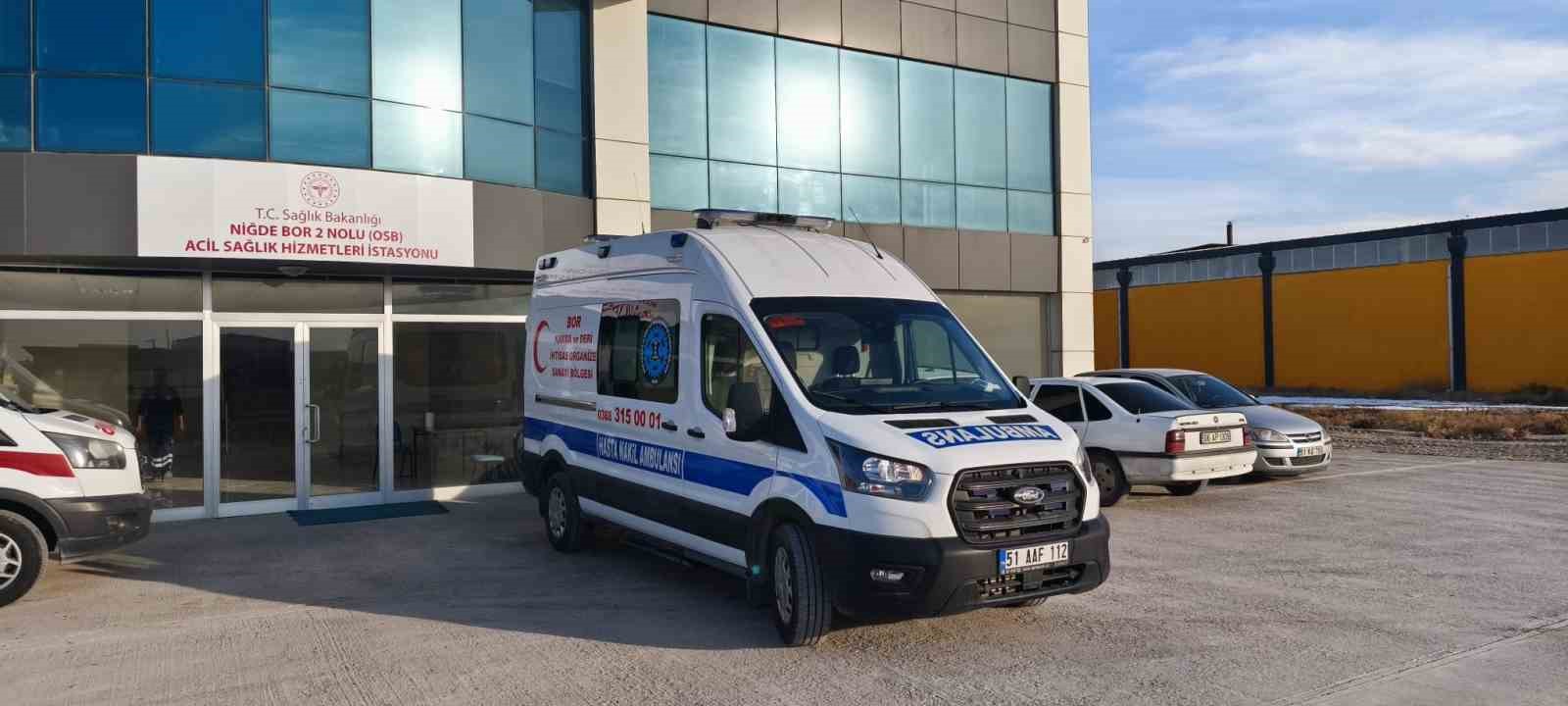 "Bor OSB 112 Acil Sağlık Hizmetleri İstasyonu” hizmete girdi