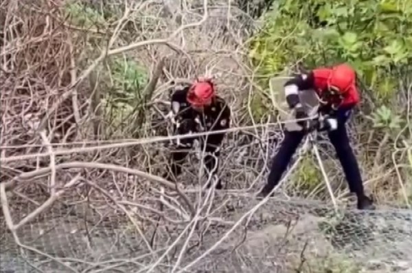 Tellerde mahsur kalan kedi itfaiye operasyonuyla kurtarıldı
