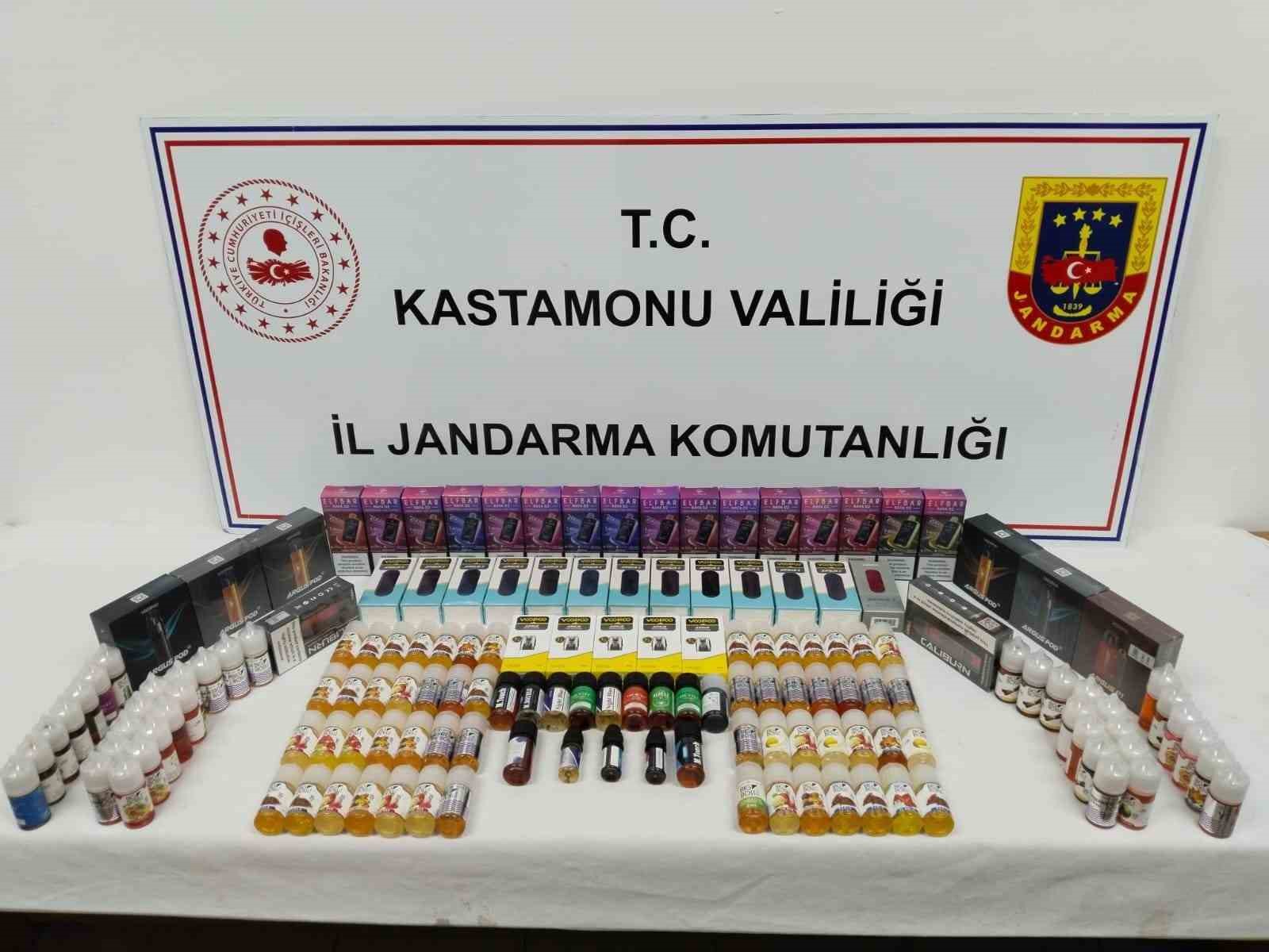 Kastamonu’da çok sayıda elektronik sigara ele geçirildi