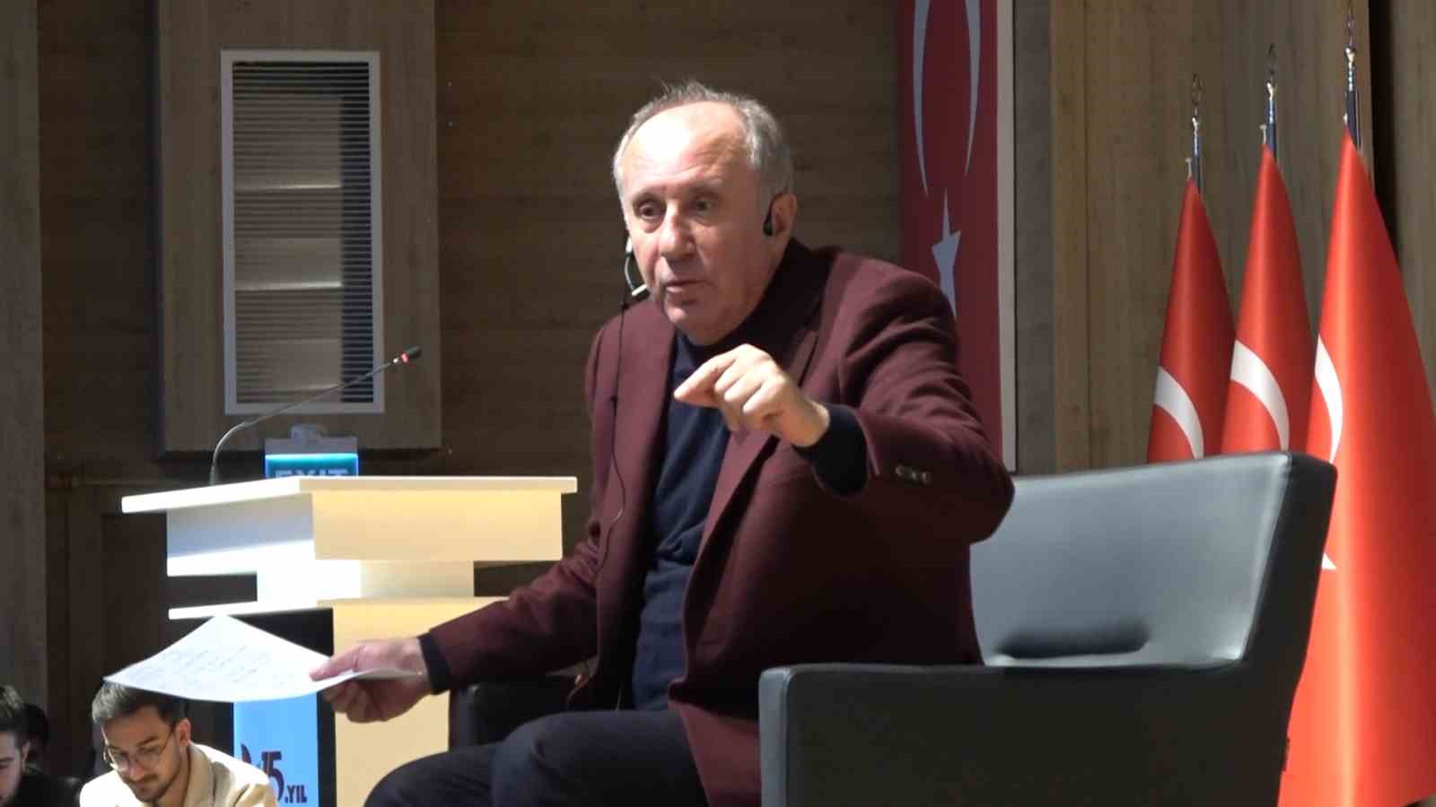 Muharrem İnce: "Bunu Kılıçdaroğlu’na bir destek olarak algılamayın"
