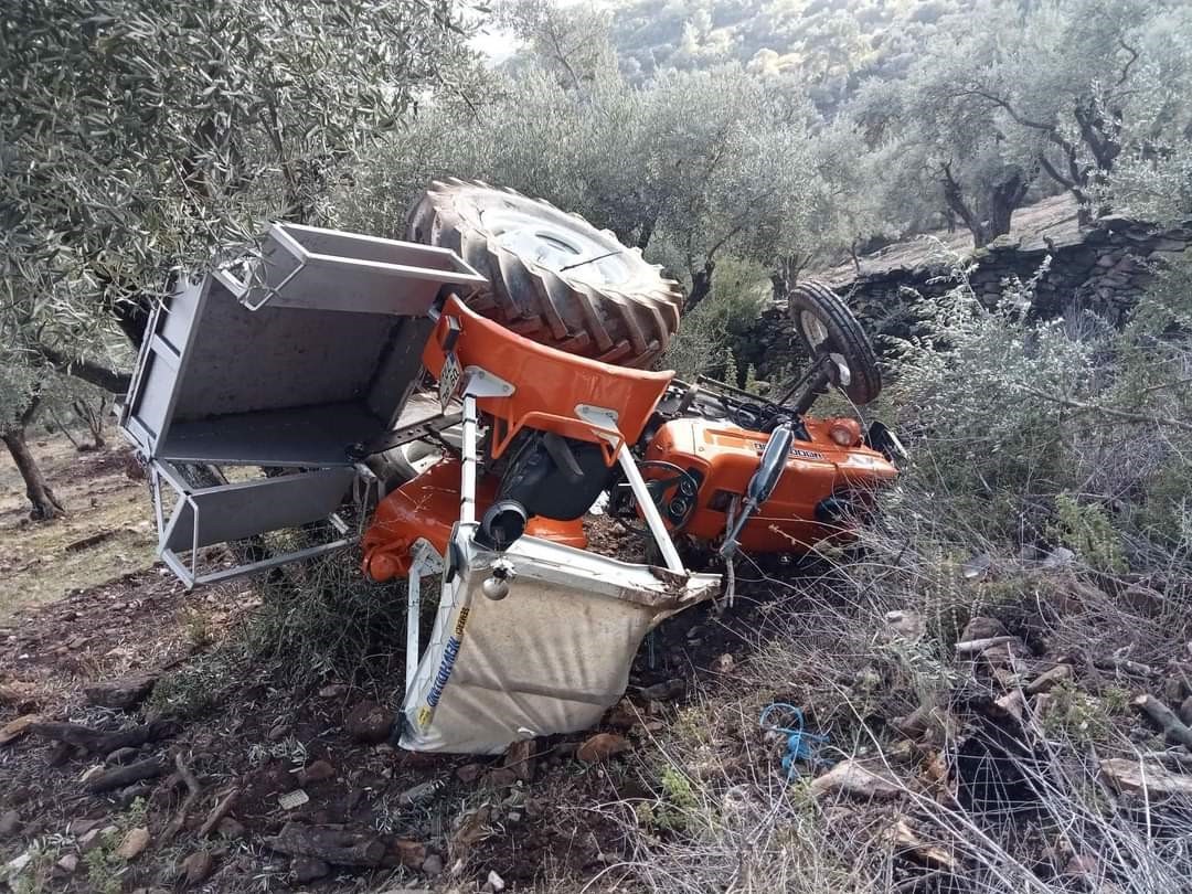 Söke’de traktör devrildi: 1 ağır yaralı