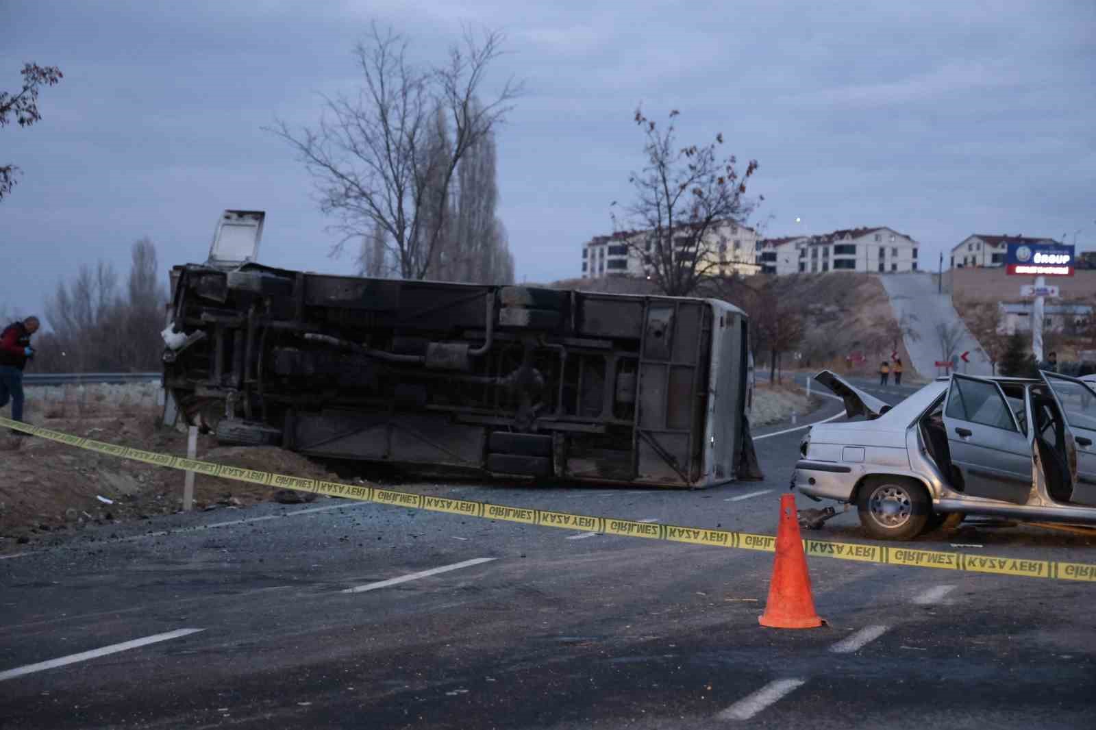 Nevşehir’deki feci kazada 1 kişi hayatını kaybetti