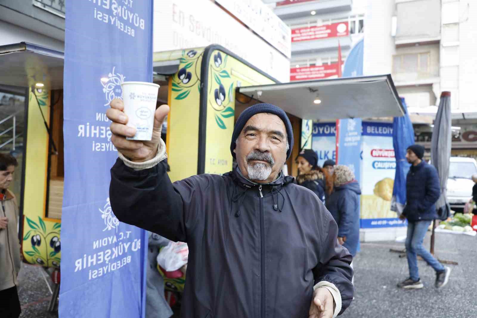 Başkan Çerçioğlu soğuk kış günlerinde esnaf ve vatandaşların yanında
