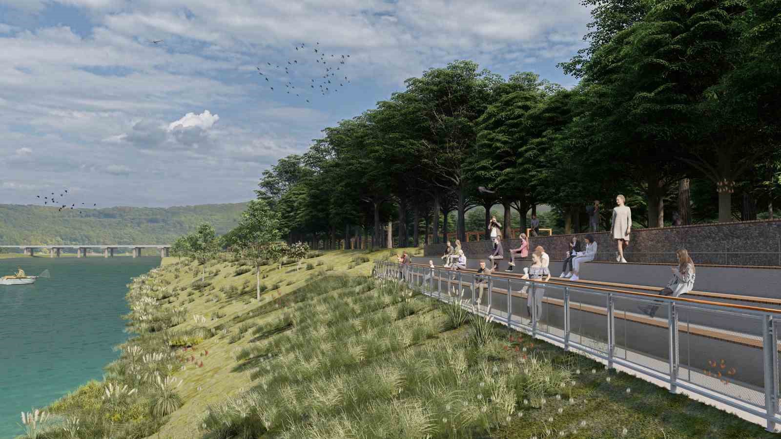 Edirne&rsquo;de Meri&ccedil; Nehri kenarındaki Millet Bah&ccedil;esi&rsquo;nde &ccedil;alışmalar tamamlandı
