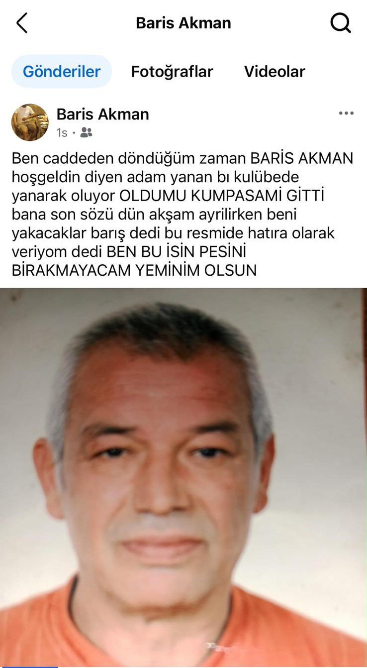 Baraka yangınında kundaklama iddiası
