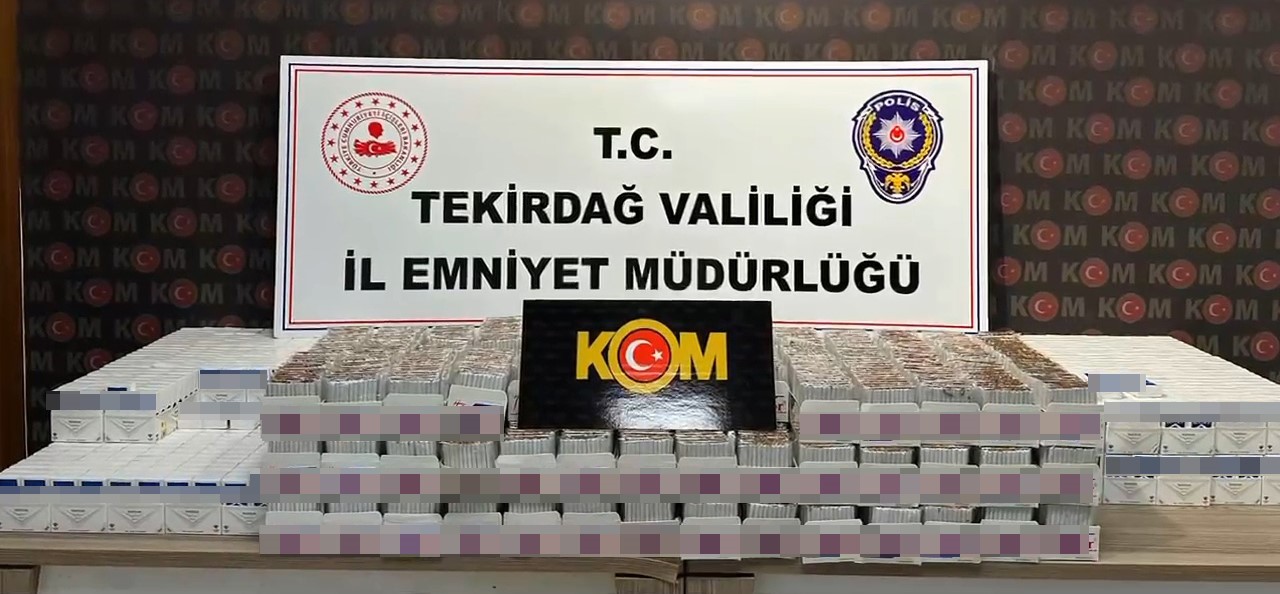 Tekirdağ&rsquo;da makaron operasyonu
