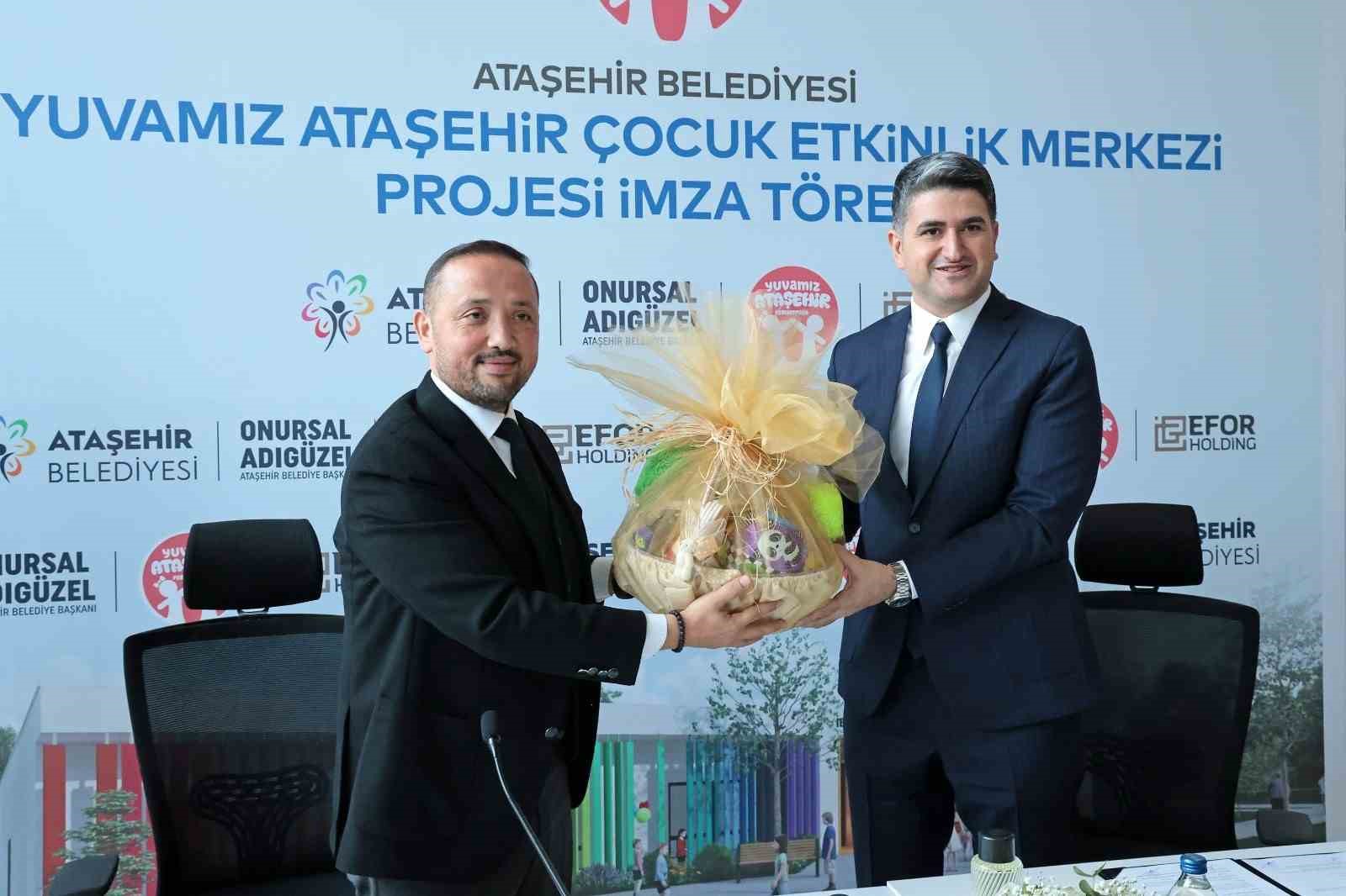 Ataşehir Belediyesi&rsquo;nden &ccedil;ocuklar i&ccedil;in ekolojik adım: Etkinlik merkezi i&ccedil;in imzalar atıldı
